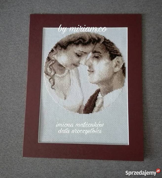 ślub pamiątka prezent haft Moda i Styl Czerwionka-Leszczyny
