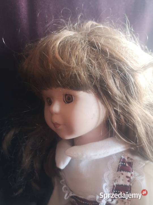 Lalka kolekcjonerska w sukience w paski Gdańsk