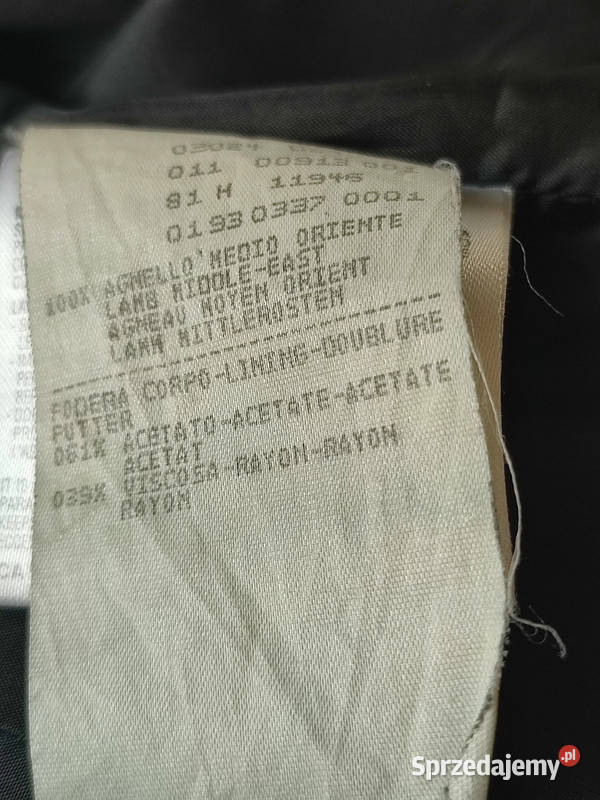 Kurtka Emporio Armani skóra naturalna vintage S podkarpackie Łężany