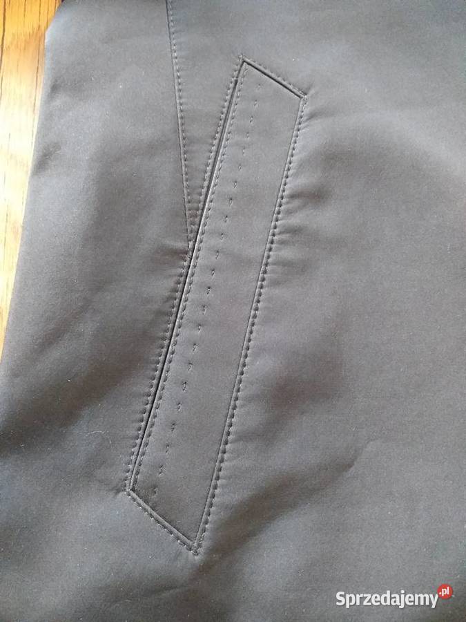 Czarny męski płaszcz biznesowy FF 48176 Kurtki i płaszcze Katowice sprzedam