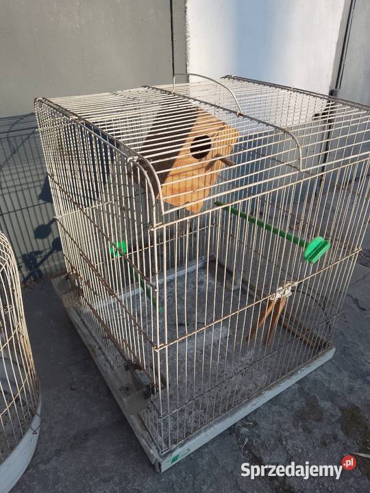 2 stare duże klatki gryzoni ptaków Ptaki śląskie