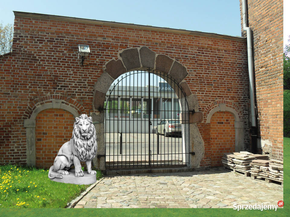 PIĘKNY KOMPLET FIGUR LWY PRAWYLEWY S1030378 Architektura ogrodowa Nowa Sól