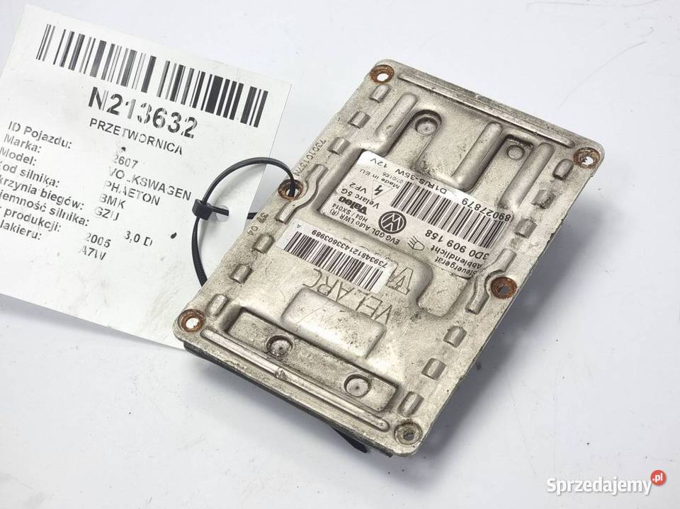 PRZETWORNICA VOLKSWAGEN PHAETON 3D0909158 kujawsko-pomorskie Lipno