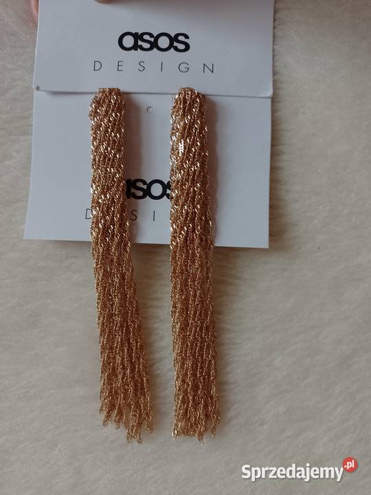 ASOS Wytworne długie kolczyki wieczorowe z sprzedam