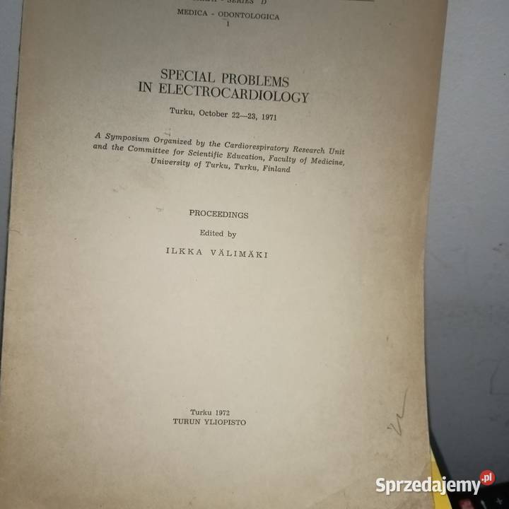 SPECIAL PROBLEMS IN ELECTROCARDIOLOGY unikatowe Warszawa
