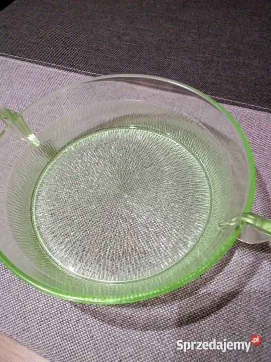 Przepiękny komplet z seledynowego szkła Art Deko Częstochowa