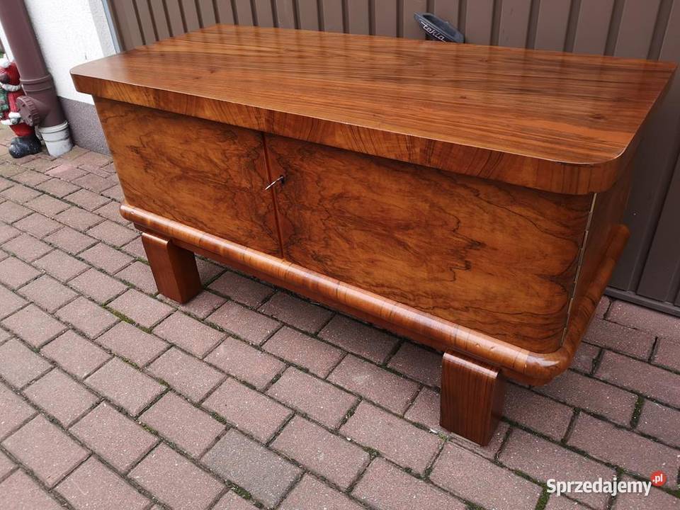 Komoda ARTDECO RTV Niska Orzech Stara Antyk Swarzędz