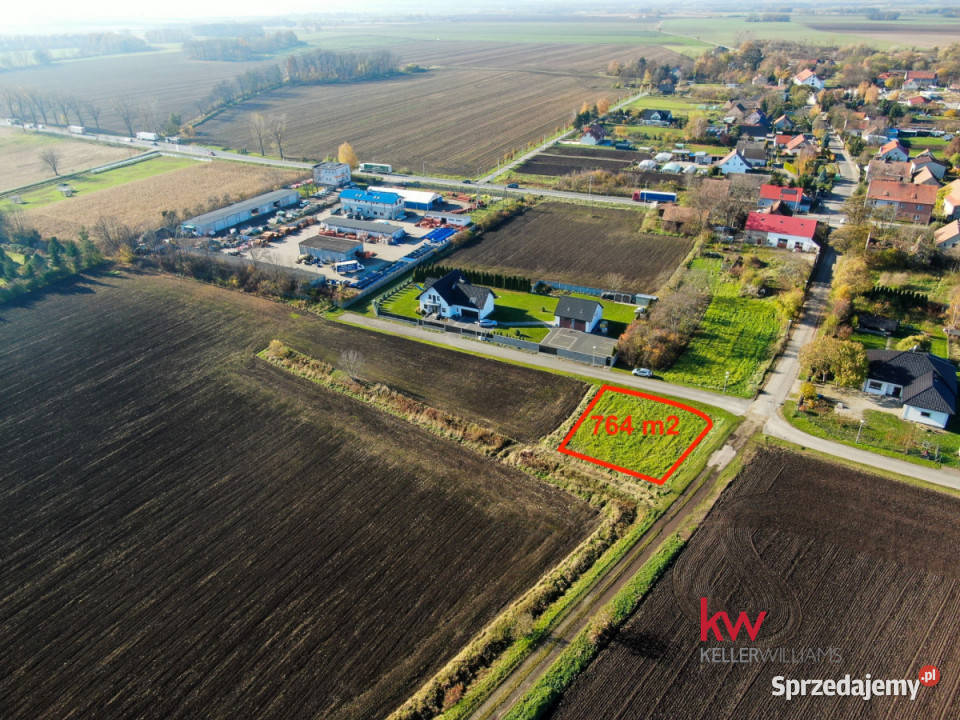 Działka 764m2 Cieszyce Akacjowa gaz sprzedam