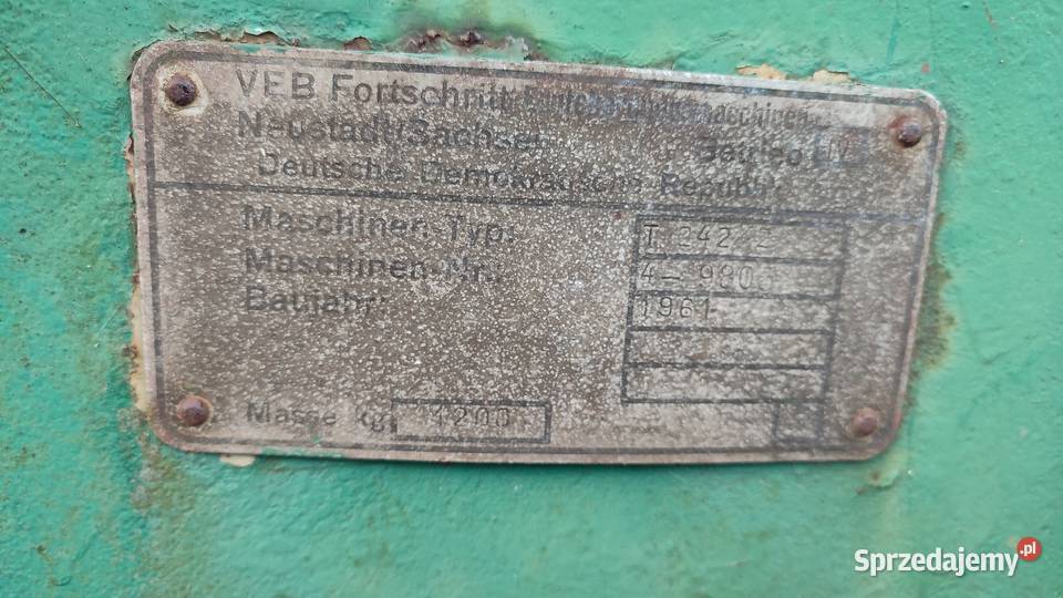 Prasa Fortshnitt uszkodzony Prasy Jelenia Góra