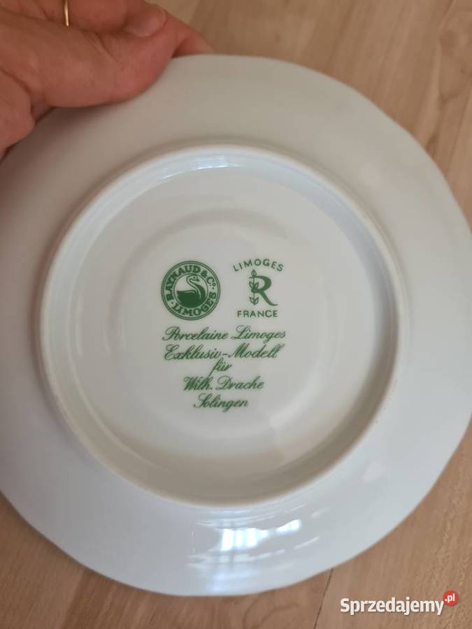 Limoges filiżanka zielone kwiaty Gorlice sprzedam