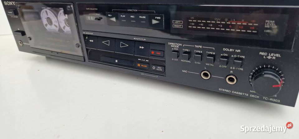 magnetofon SONY TC R 303 TCR303 Cassette Deck Międzychód