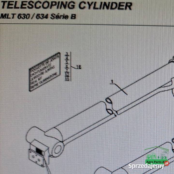 Siłownik cylinder wysuwu 239125 52539189 Manitou Ciechanowiec