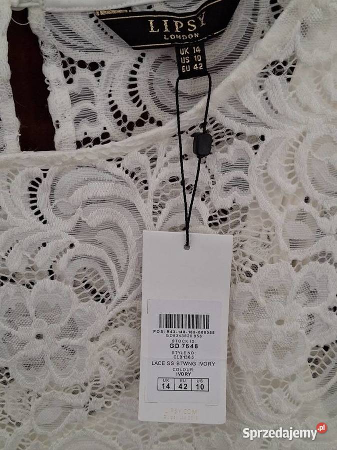 Sprzedam białę koronkowę bluzką Lublin