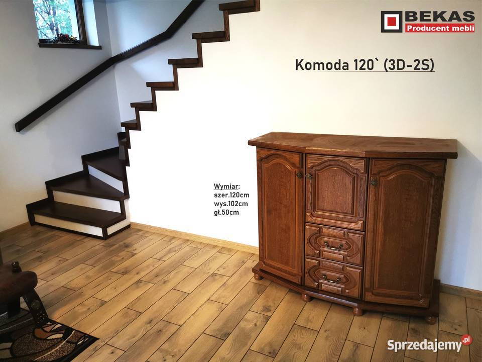 Nowy Barek 120 Komoda 3D2S Stylowy Dąb Warszawa