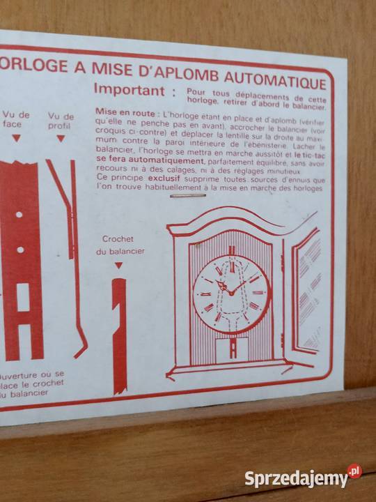 zegar podlogowy z francji Fałków