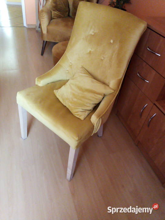 Fotel piękny nowy welur Giżycko