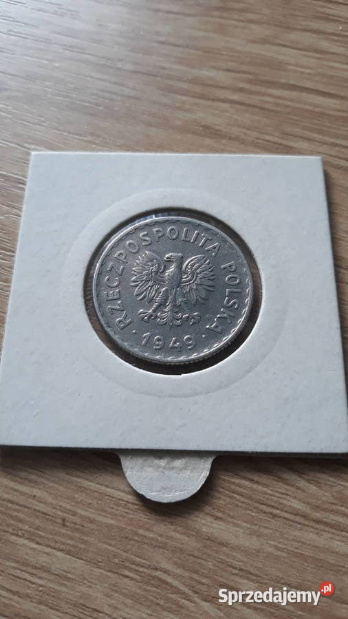1 złoty 1949 r Aluminium 7 Super stan Konin sprzedam