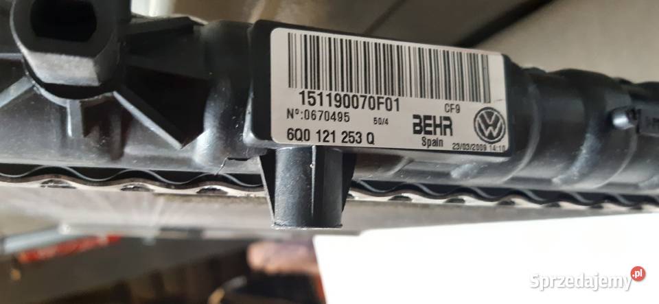 CHŁODNICA WODY VW POLO SEAT IBIZA FABIA Mielęcin