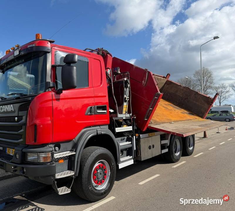 Scania wywrpoka 6x6 z dzwigiem Warszawa