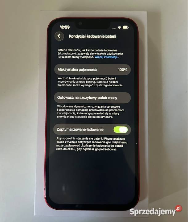 iPhone 13 128GB Red Stan Nowa bateria Kielce