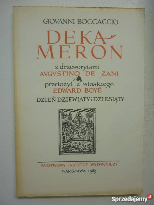 DEKAMERON GIOVANNI BOCCACCIO Białystok
