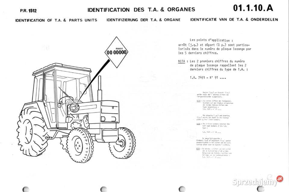Katalog części Renault 681 6814 751s 7514s Konin sprzedam