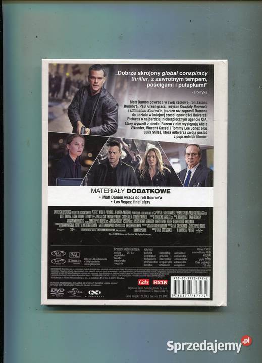 Jason Bourne Film DVD 1 płyta Szczecin
