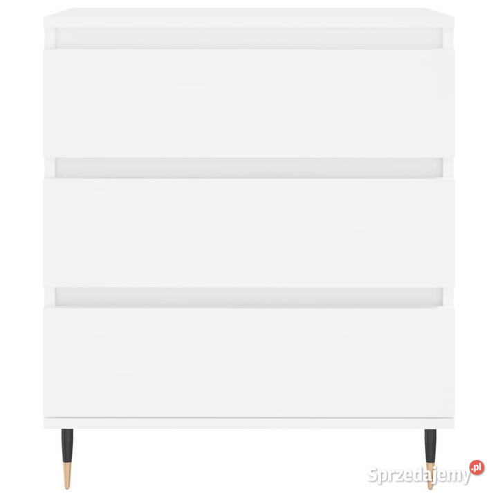 Komoda biała 60x35x70 materiał drewnopochodny Komody