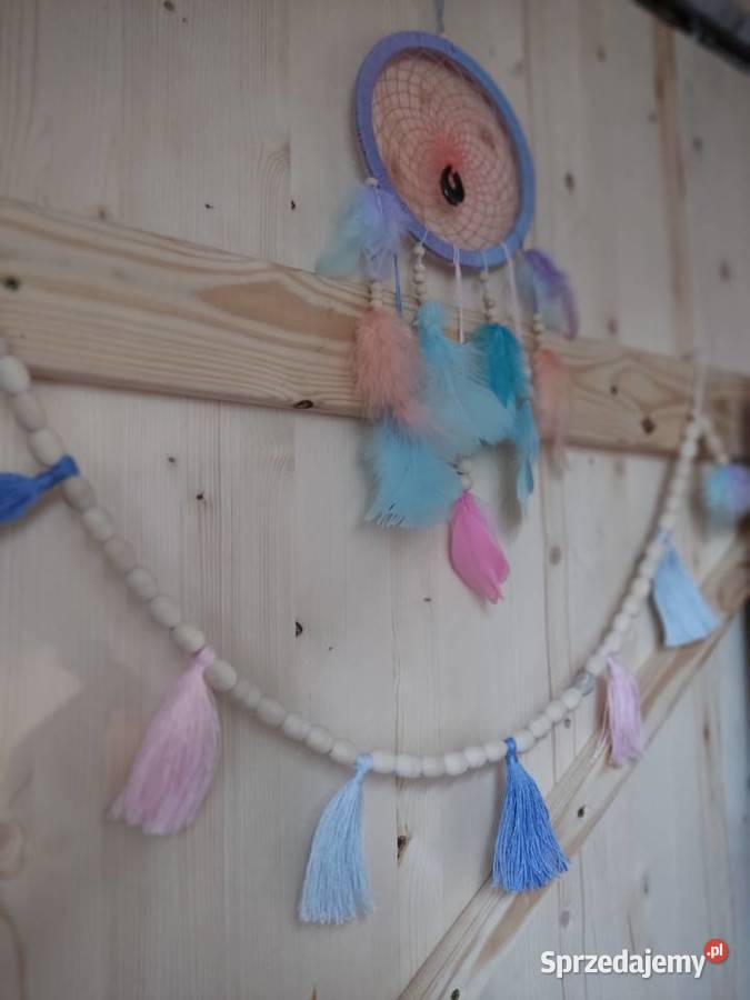 Zestaw Łapacz snów girlanda z chwostami i Józefów