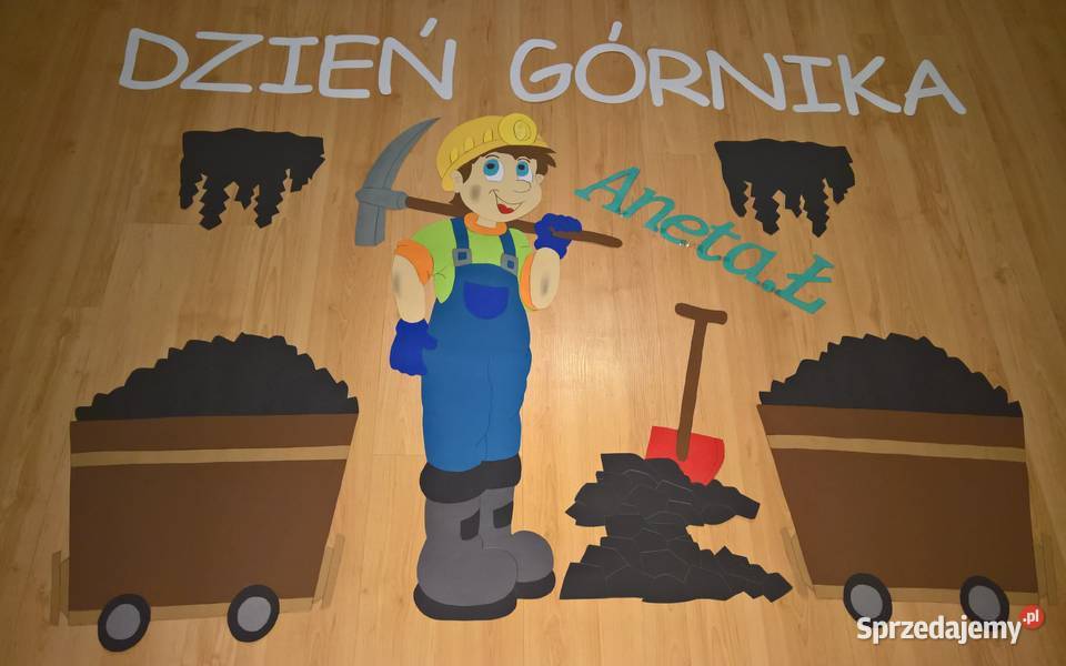 Dekoracje na Dzień Górnika z brystolu Garwolin
