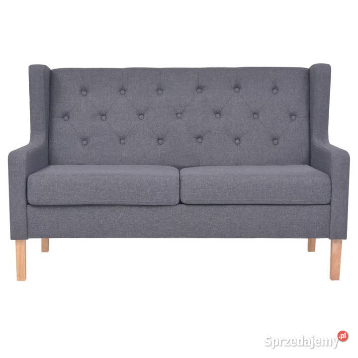 2osobowa sofa tapicerowana tkaniną szara Warszawa sprzedam
