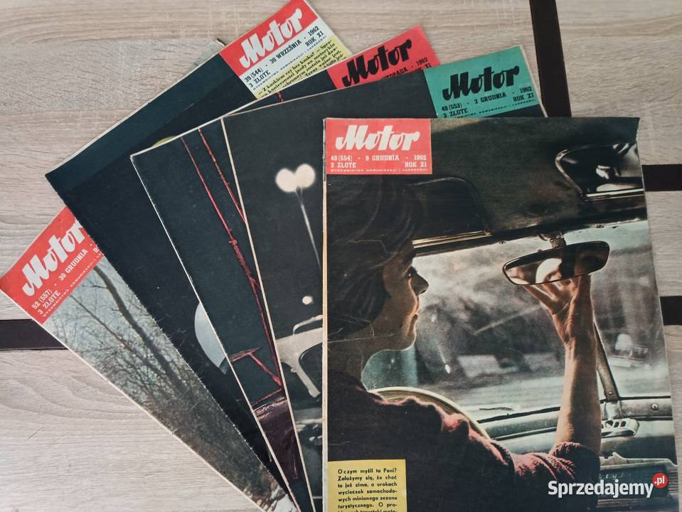 5 numerów pisma Motor z 1962 r podlaskie