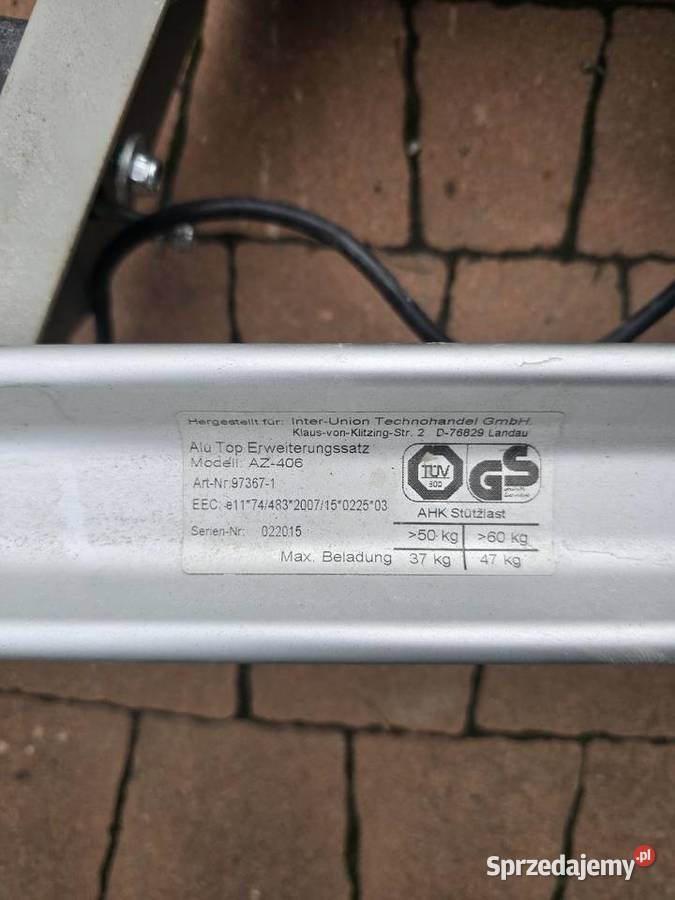 Bagażnik na hak 60 na 3 rowery uchylny Motoryzacja Dębica