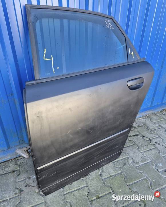 4 DRZWI TYŁ LEWY TYLNE LEWE AUDI A4 B6 SEDAN Działoszyce
