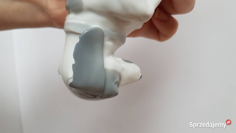 Stara porcelanowa figurka pies Metzler Ortloff Porcelana i szkło Dąbrowa Górnicza sprzedam