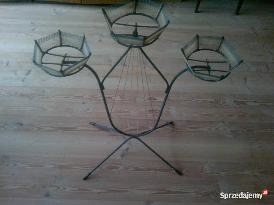 Kwietnik metalowy PRL Jedlnia sprzedam