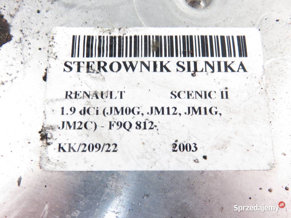 STEROWNIK RENAULT SCENIC II 19 dCi 0281011390