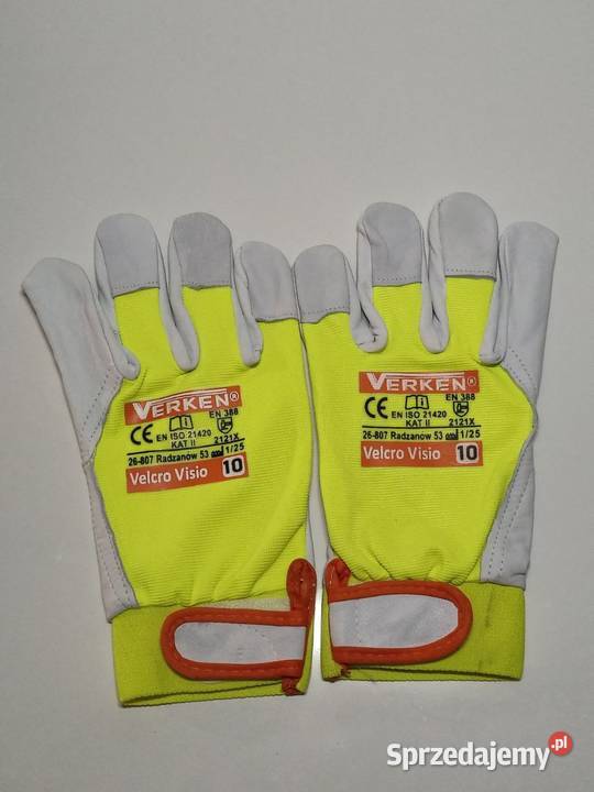 Rękawice robocze skórzane Verken VelcroVisio