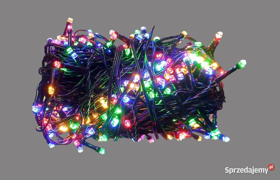 Lampki choinkowe podwójne łańcuchy świetlne LED małopolskie