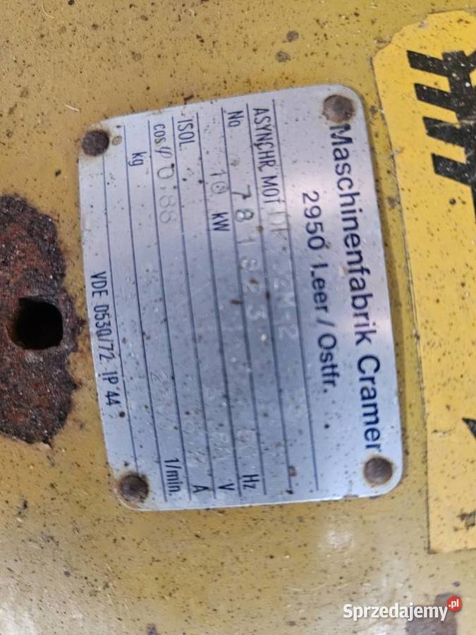 Śrutownik ssąco tłaczący z silnikiem 10kW Poddębice