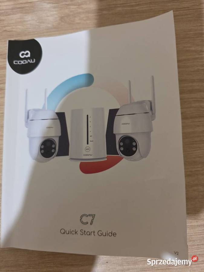 COOAU C7 4x Kamera zewnętrzna z panelem solarnym warmińsko-mazurskie Bisztynek