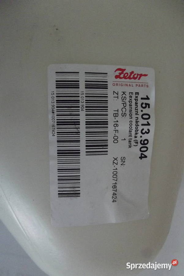 Zbiornik wyrównawczy do Zetor Forterra Oryginał Parczew
