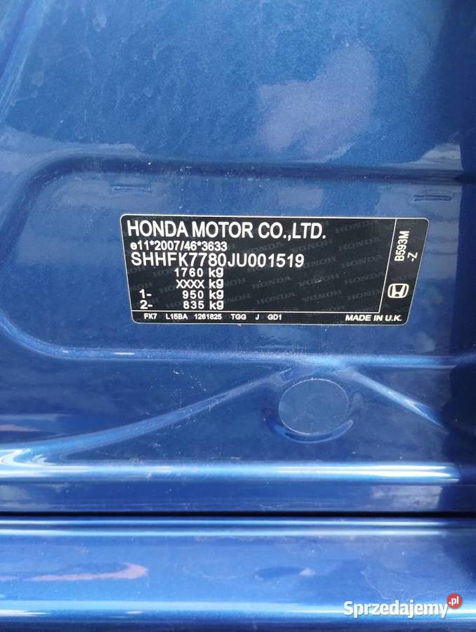 Honda Civic 15 Vtec Turbo Sport Plus Navi 182 śląskie Gliwice sprzedam