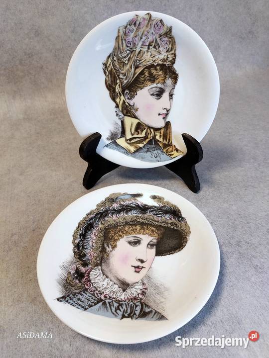 Porcelaine De Paris Zestaw talerzy Kapelusze Dobrzany