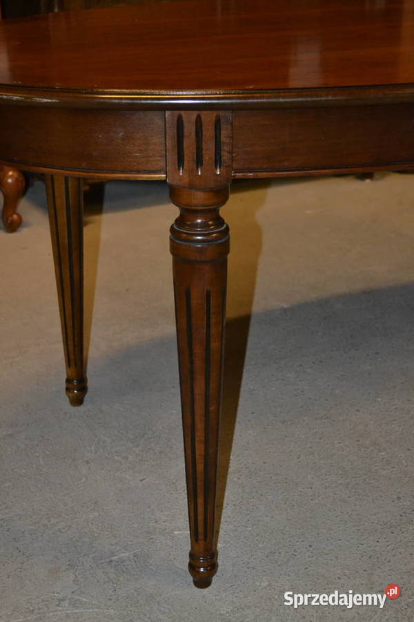 stół elipsa orzech