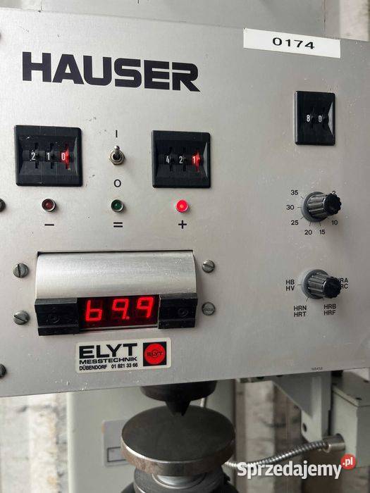 Twardościomierz tester twardości HAUSER 290 DR wielkopolskie Tuliszków