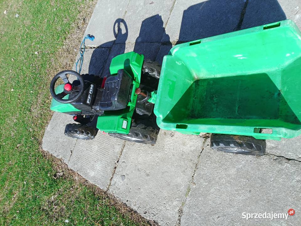 Używany traktorek z przyczepką dziecka Andrychów sprzedam