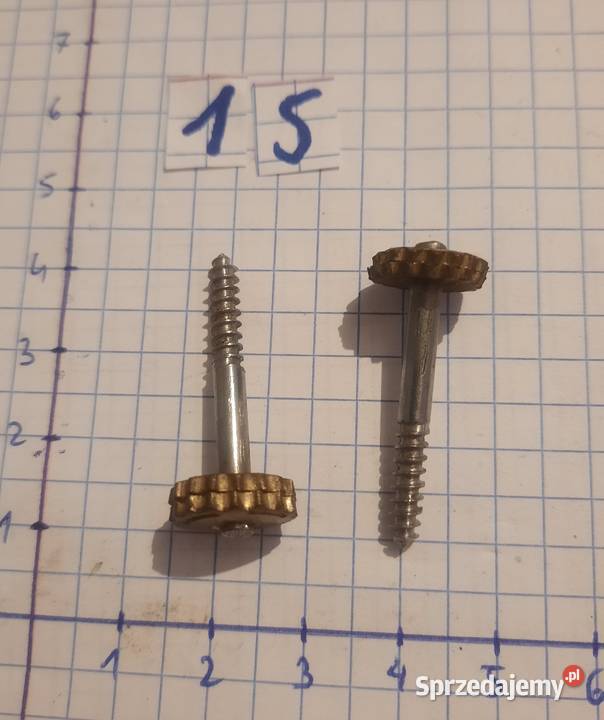 15 Śruby mocowania mechanizmu zegara 35mm Tczew