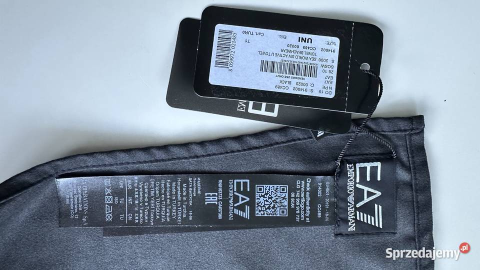 EMPORIO ARMANI ręcznik plażowy Pozostałe Szczecin