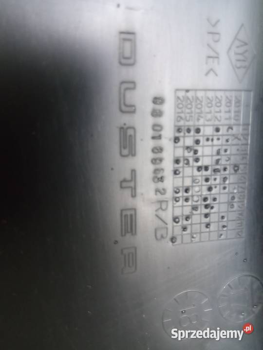 DACIA DUSTER PRAWA LISTWA BŁOTNIKA PRZÓD łódzkie Rawa Mazowiecka sprzedam